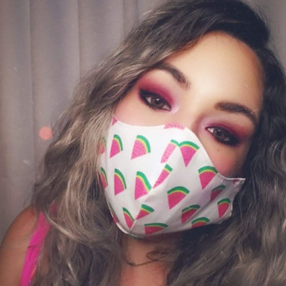 2/$20⭐️Watermelon Tropical Face Mask - with Filter Pocket - Picture 4 of 4